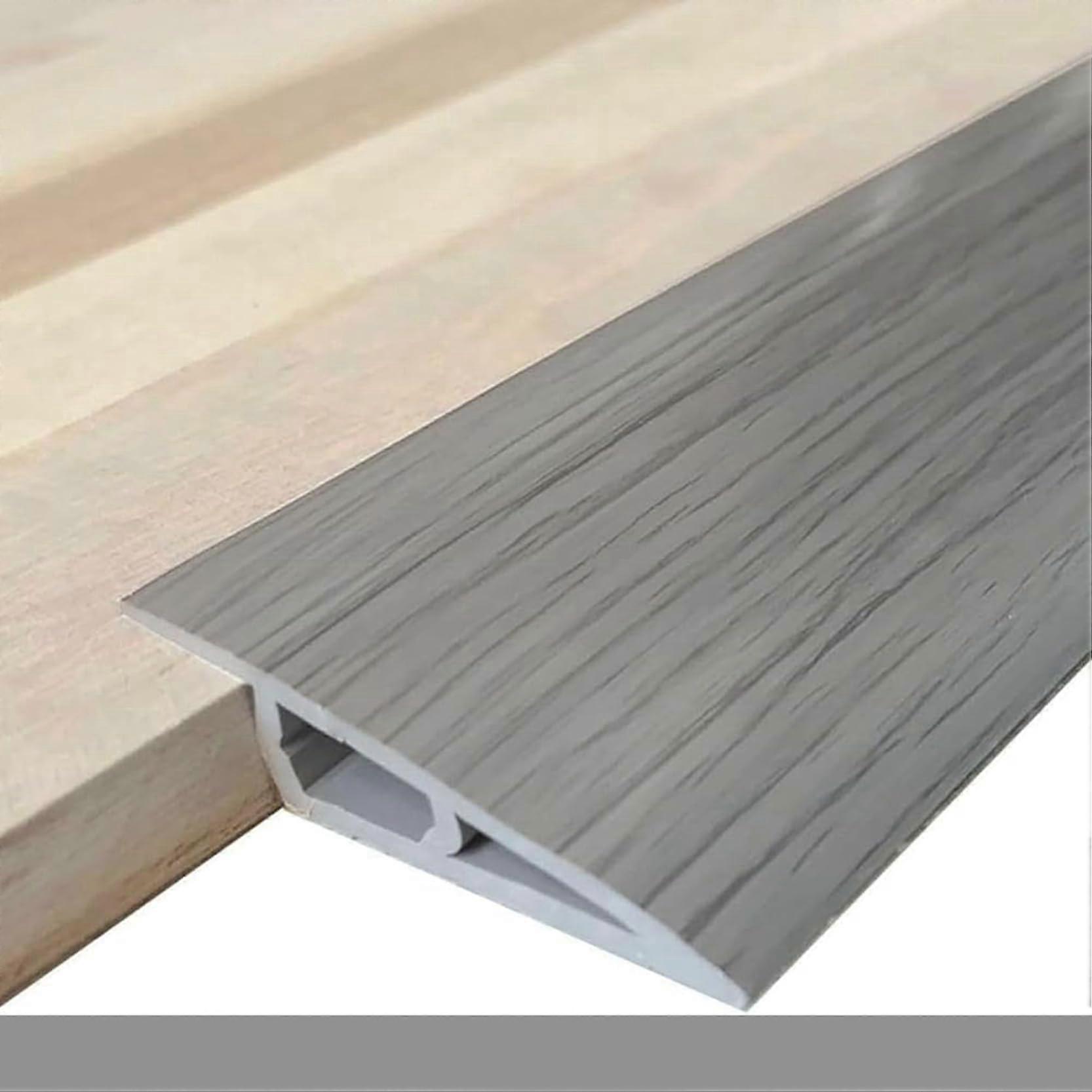 Flat Transition Strip, PVC Floor Divider, 1m Carpet Edge for Laminate and Tile Flooring, Durable Floor Transition Solution