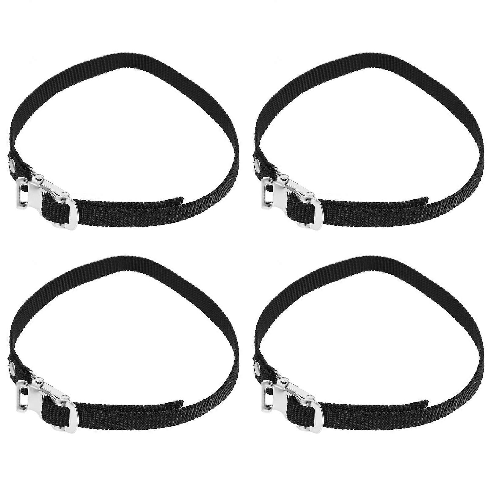 Bikes Pedal Toe Straps 4Pcs Durable Material Foot Straps For Bicycle Use In Mountain Biking