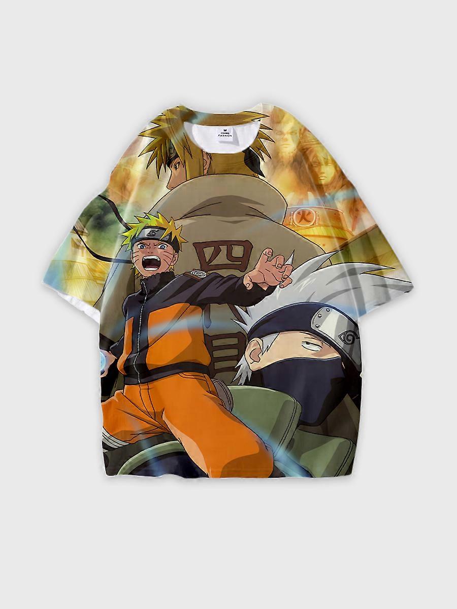 T-shirt round neck Role Pattern loose short sleeve C2103