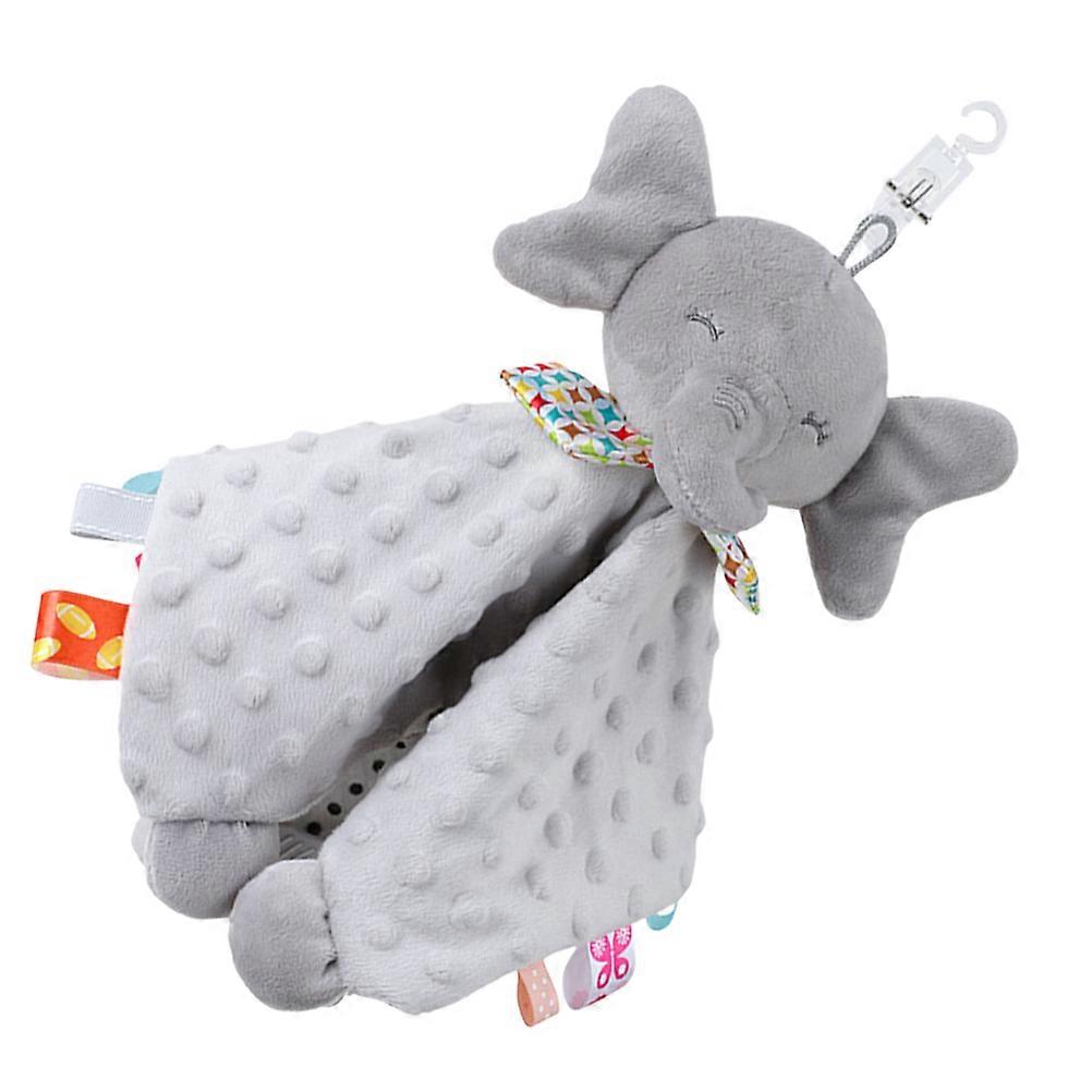 Comfortable Baby Comforter Blanket For Infants Grey Color 28x28cm Safe For Use PP Cotton 1Pcs