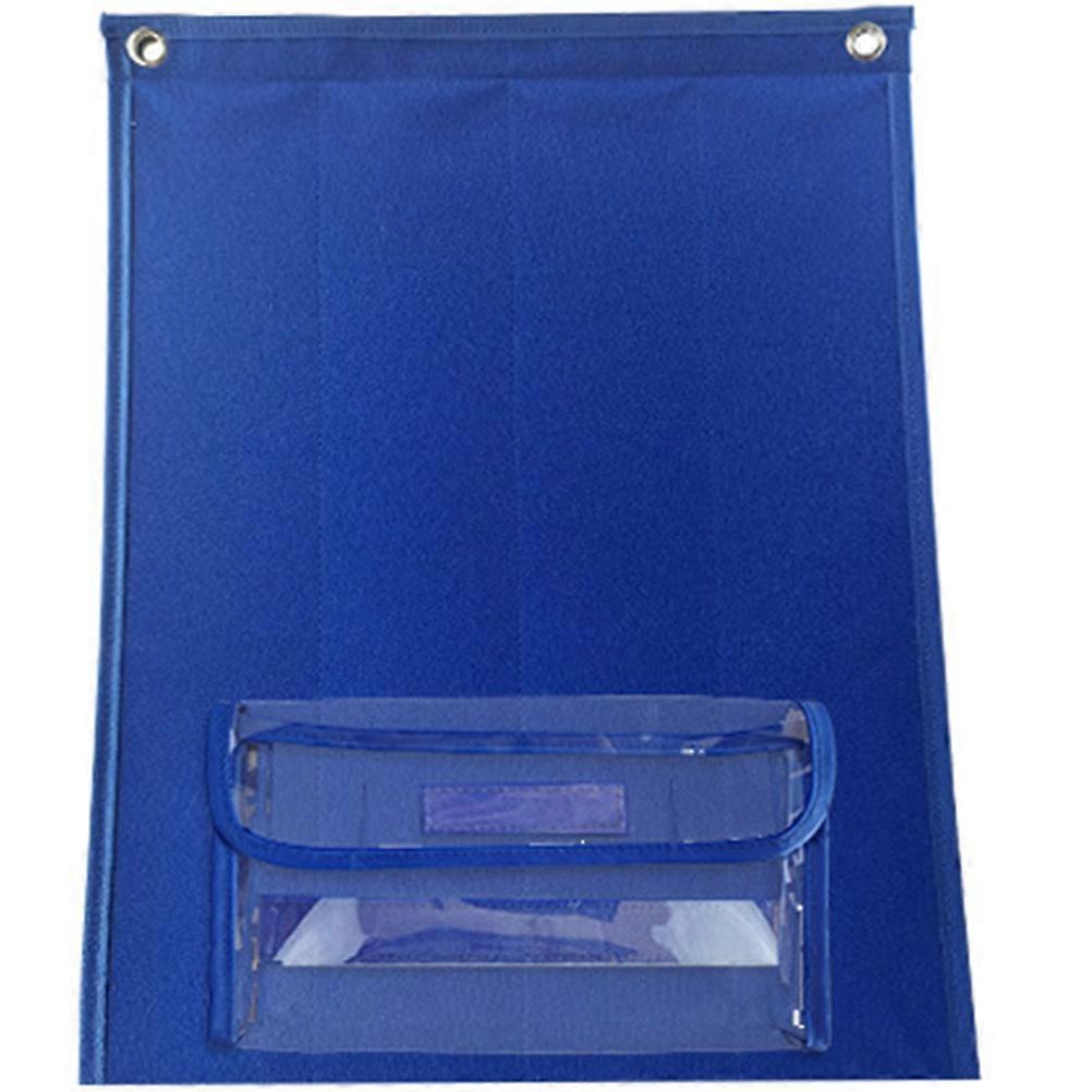 Hanging Felt Board for Kids Learning Visual Schedule Chore Chart Blue Lightweight 12x18 Inches