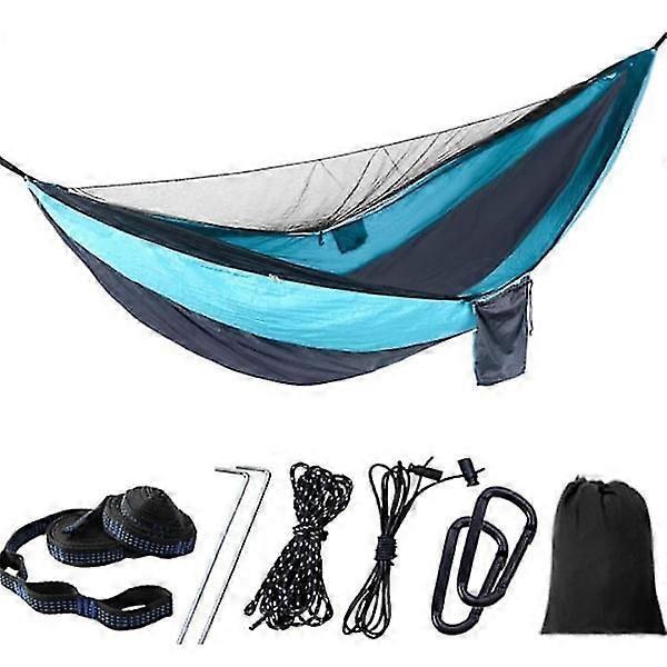 Parachute mosquito net hammock & camping hammock, portable nylon single and double hammock, with