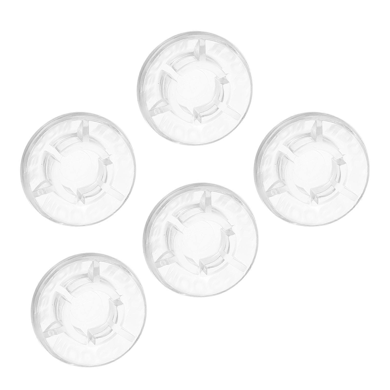 Transparent Guitar Effect Footswitch Caps For Electric Guitar Effect Control 5Pack Replacement Parts Performance