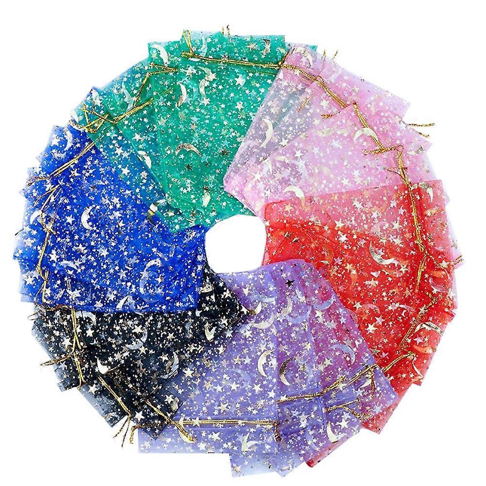 Drawstring Organza Pouches 120Pcs Gift Wrapping Bags Perfect For Family Gatherings And Guest Favors In Assorted Colors