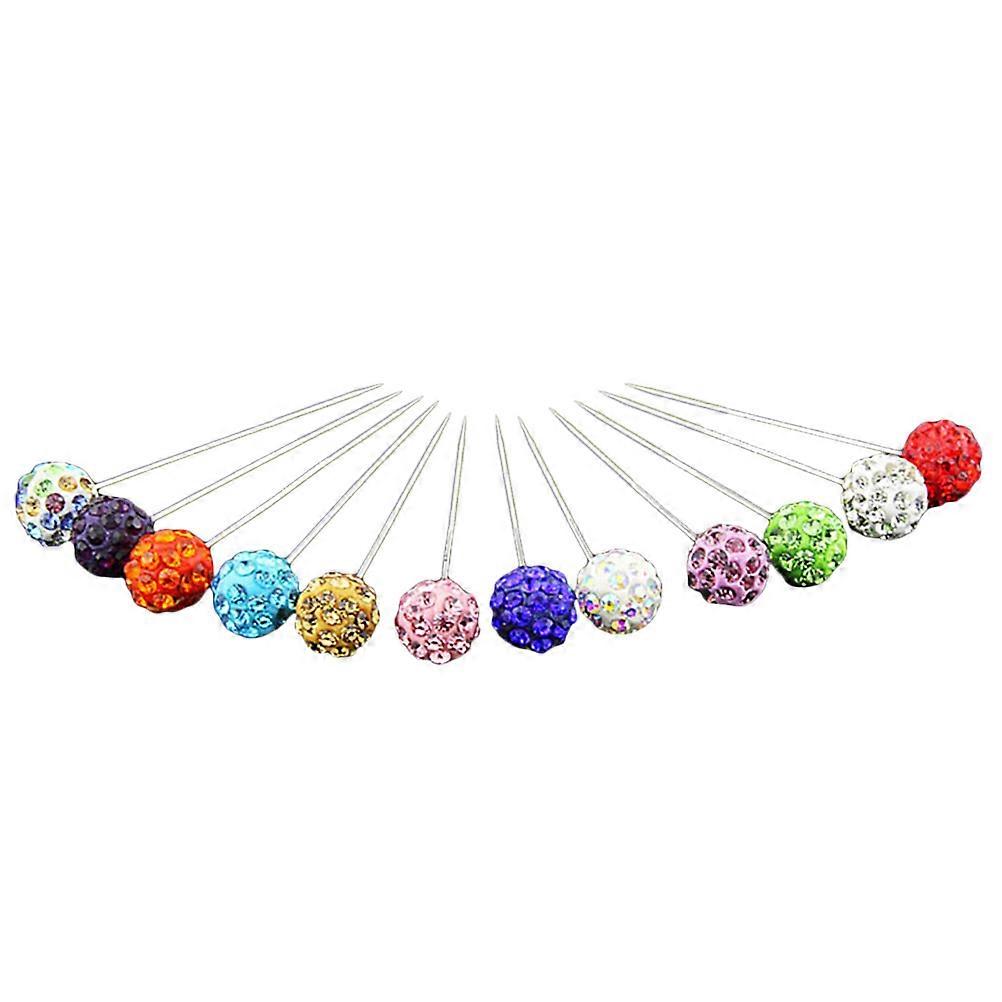 Καρφίτσα με καρφίτσα Αξεσουάρ Γυναικείο καπέλο Καρφίτσα Ποικιλία χρωμάτων Τυχαίος τύπος 8 χιλιοστά Κασκόλ με ανταύγειες 1 σετ