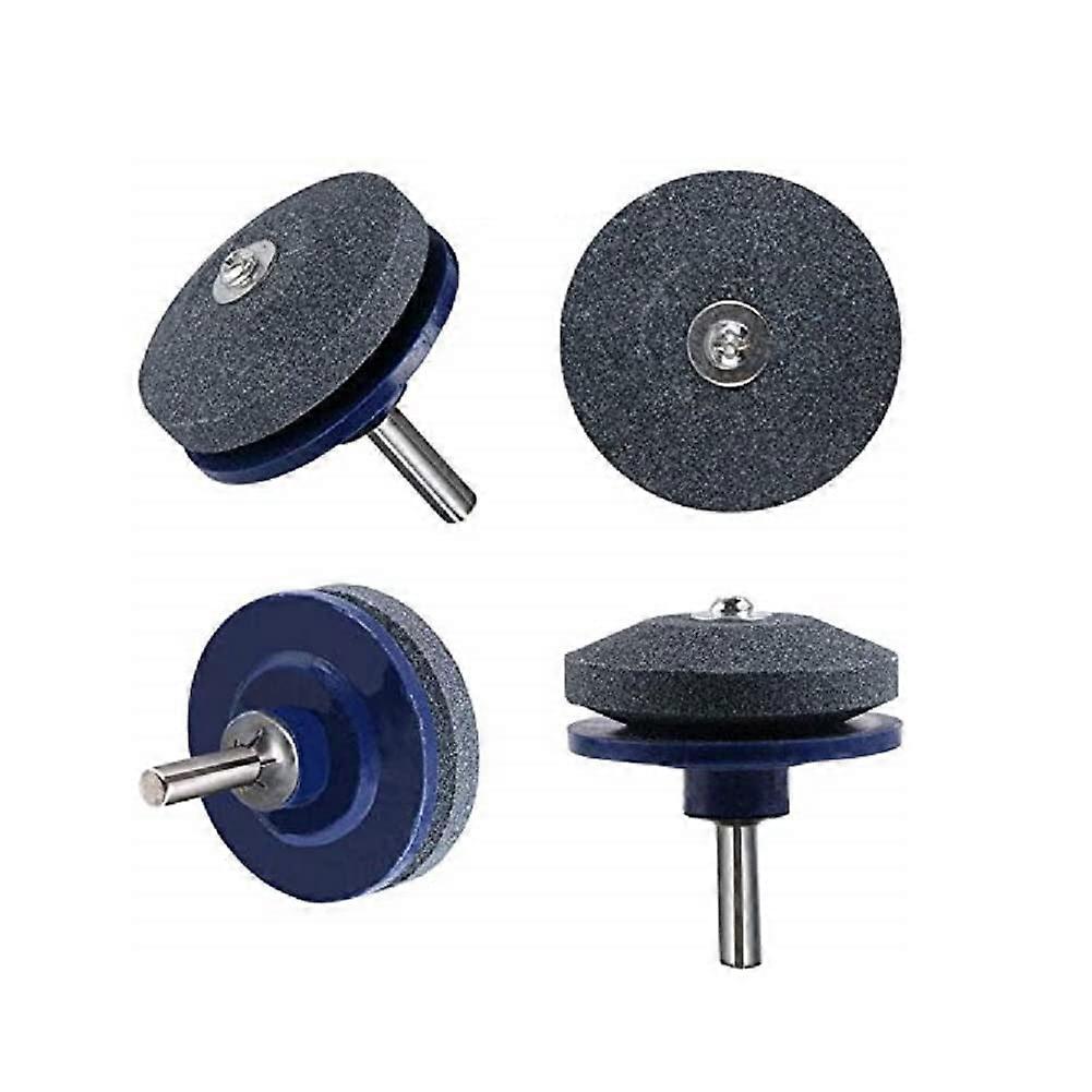 4Pack Lawn Mower Blade Sharpener, Lawn Mower Sharpening Tool for Hand Drill, Grinding Attachment for Hand Drills