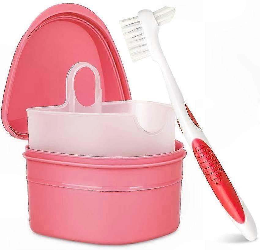 Denture Care Kit with Cleaning Case and Brush