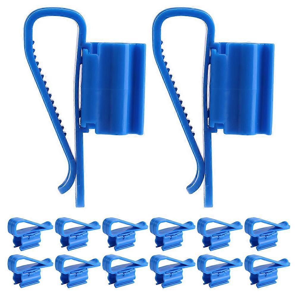 Water Pipe Fixing Clip Hose Clips Rectangular Shape Slip Prevention Noise Reduction Fish Tank Air Hose Clip 20Pcs