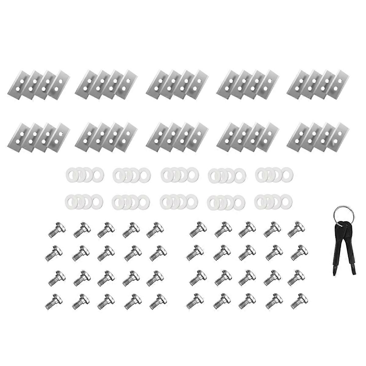 40Pcs Replacement Blades for Luba & Yuka All Series,Robotic Lawnmower Blades, with Washers Screwdri