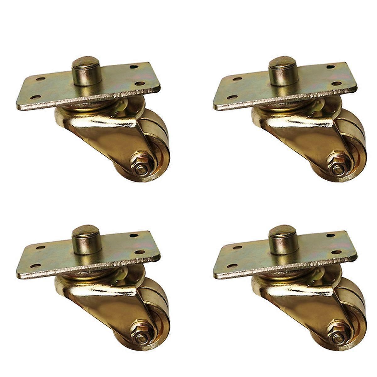 4X Piano Caster Double Wheel Swivel Moving Upright Wheels Duty Heavy Trolley Mobile Furnitureleg Pro