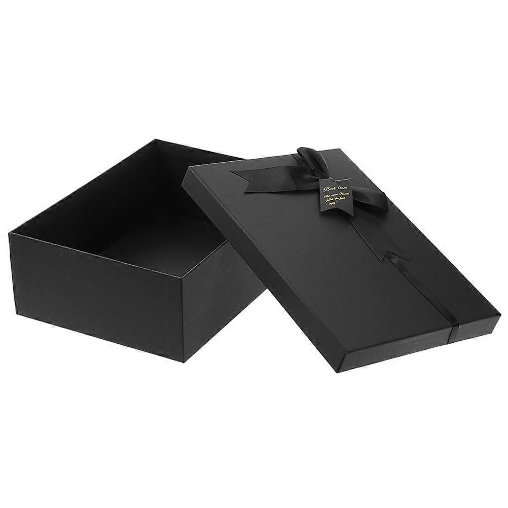 Black Gift Wrapping Boxes for Storage Made of Durable Paper Lightweight and Portable