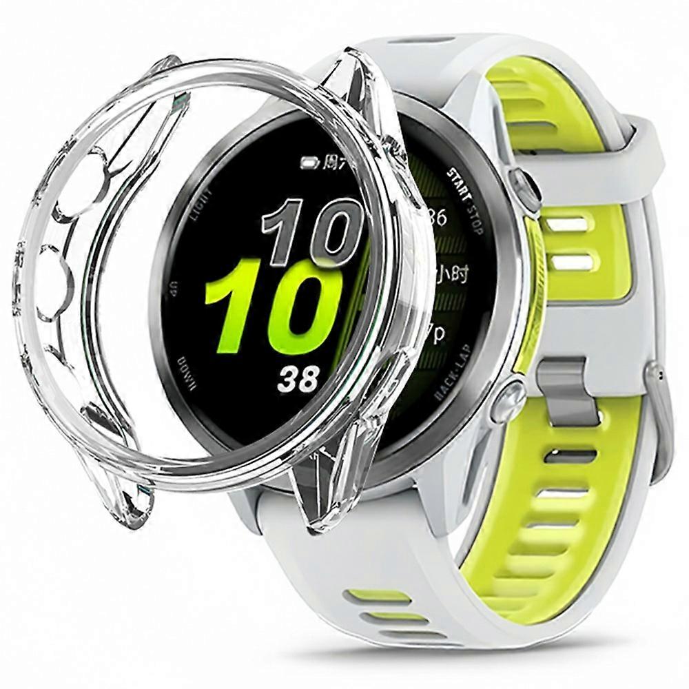 من أجل Garmin Forerunner 970 47mm حافظة ساعة واقية TPU غطاء مجوف شفاف