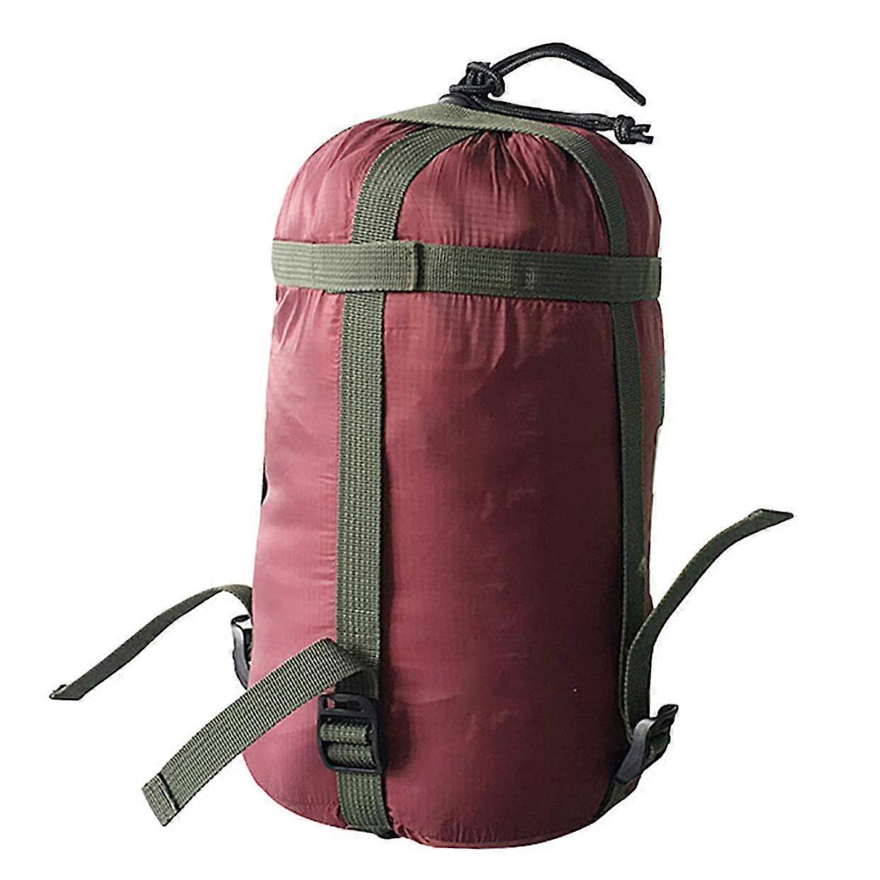 Camping Bags Storage Lightweight Sleeping Bag Carrier with Secure Nylon Straps, Blue Color, Durable Design