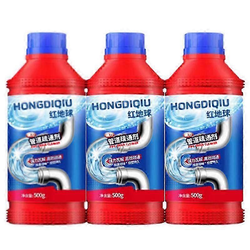 3x Powerful Pipe Dredging Agent Dredge Deodorant Toilet Sink Drain Cleaner Sewer Fast Cleaning Tools