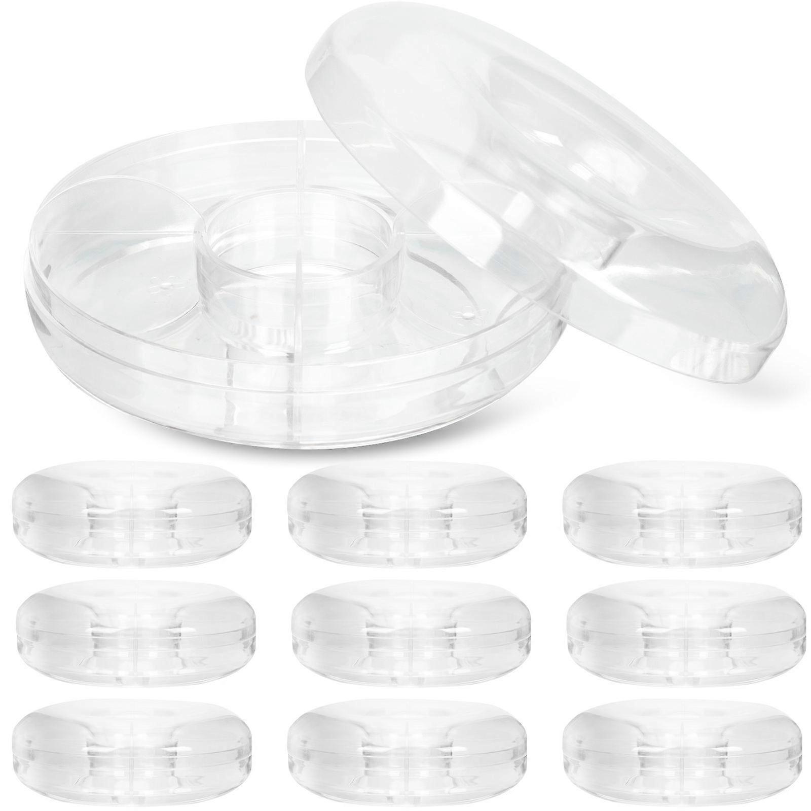 Plastic Candy Box Storage Case Ideal For Gift Packaging And Home Organization 10Pcs Transparent Design