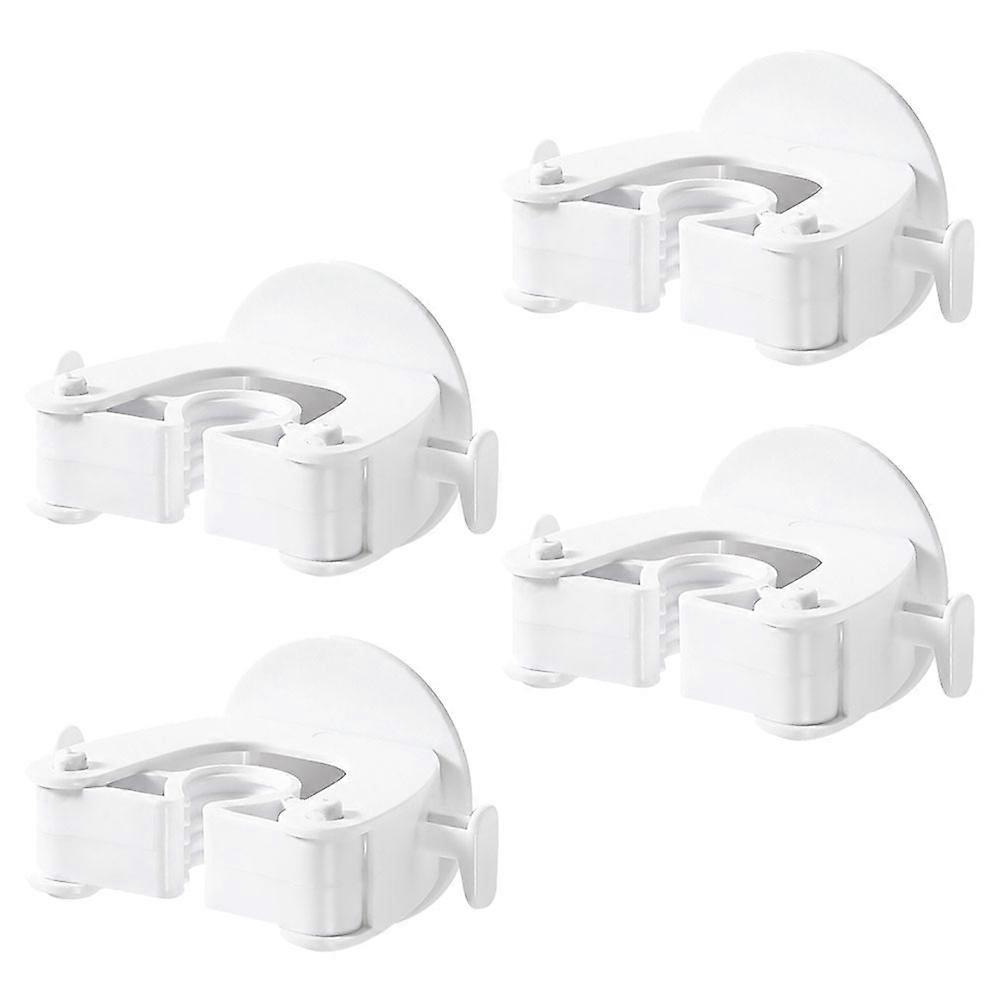 Broom Hook 4Pcs Wall-mounted Mop Racks Suitable For Home Adhesive Drilling-free Installation
