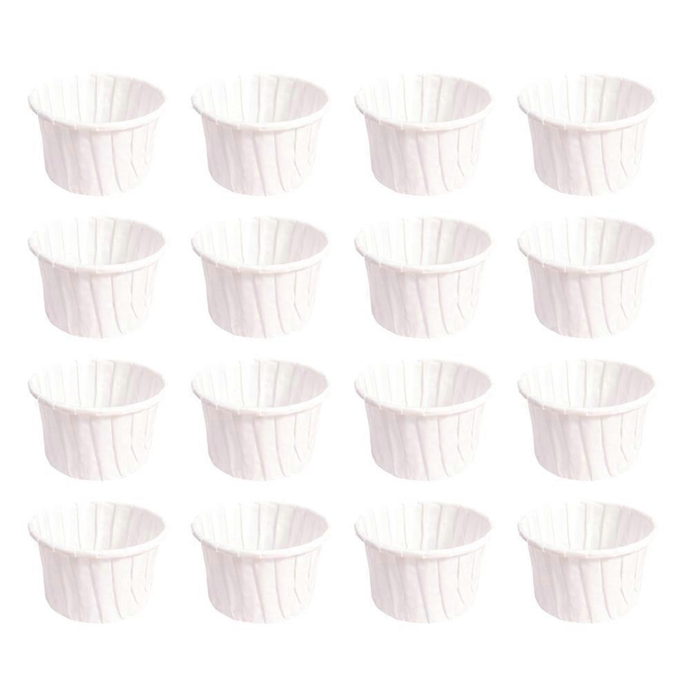Curling Paper Cake Cups for Dessert Use White Heatresistant Party Cake Decor 50pcs