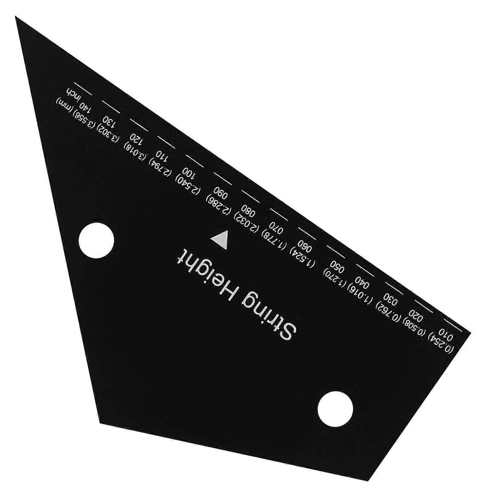 Electric Guitar String Action Ruler Gauge Metal Measuring Tool for Guitar
