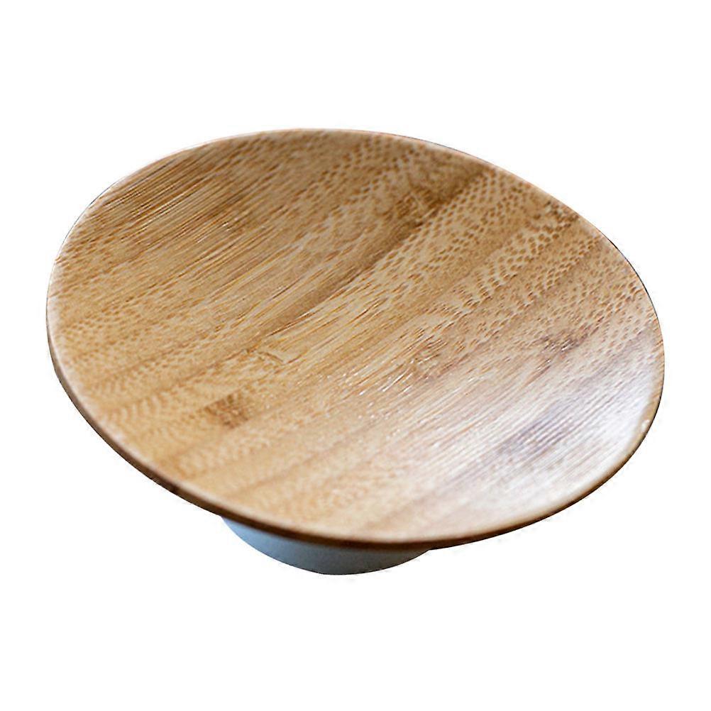 Round Tall Nut Dish for Home Use Ceramic Assorted Color Snack Storage Plate 1Pc