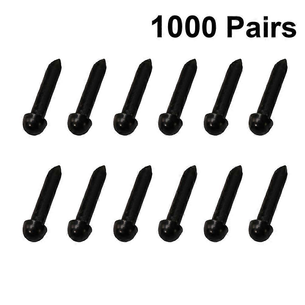Black Plastic DIY Doll Eyes for Craft Projects Plush Toys 5MM