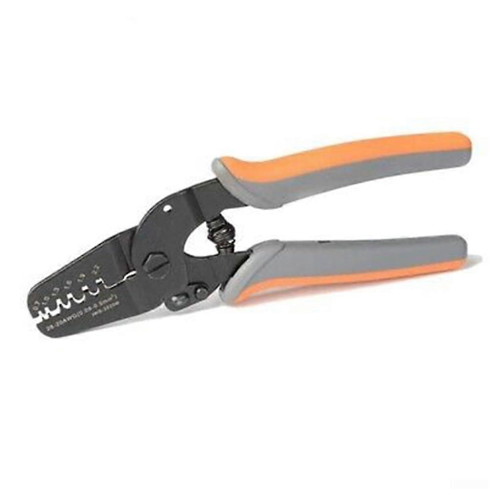 Multifunctional Wire Cutter IWS-2820M Steel Stripping Tool Crimping Pliers with Spring-Loaded Handle for AWG 28-20 Non-Insulated Terminals
