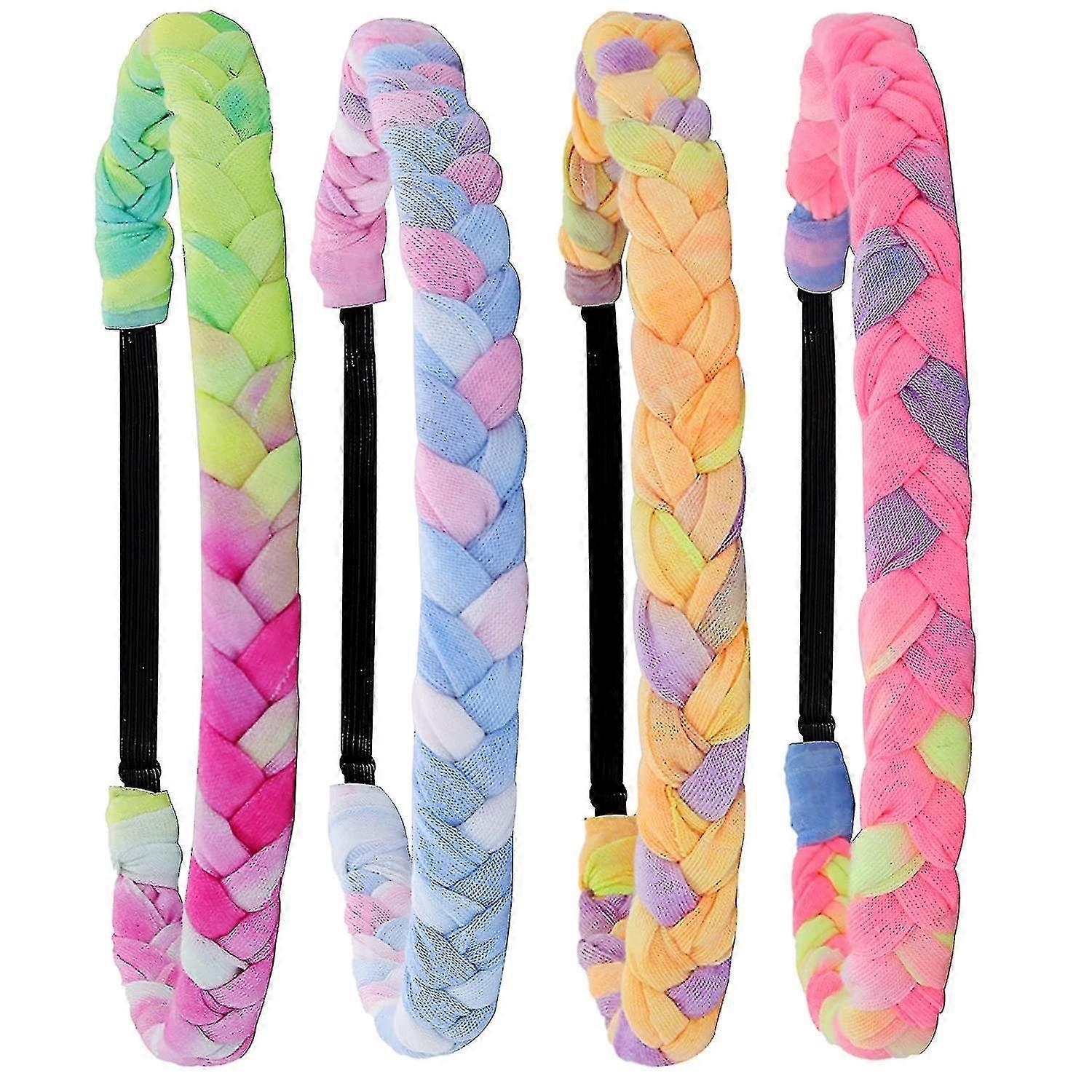 Elastiske hårbånd for barn - regnbuefargede hodetilbehør