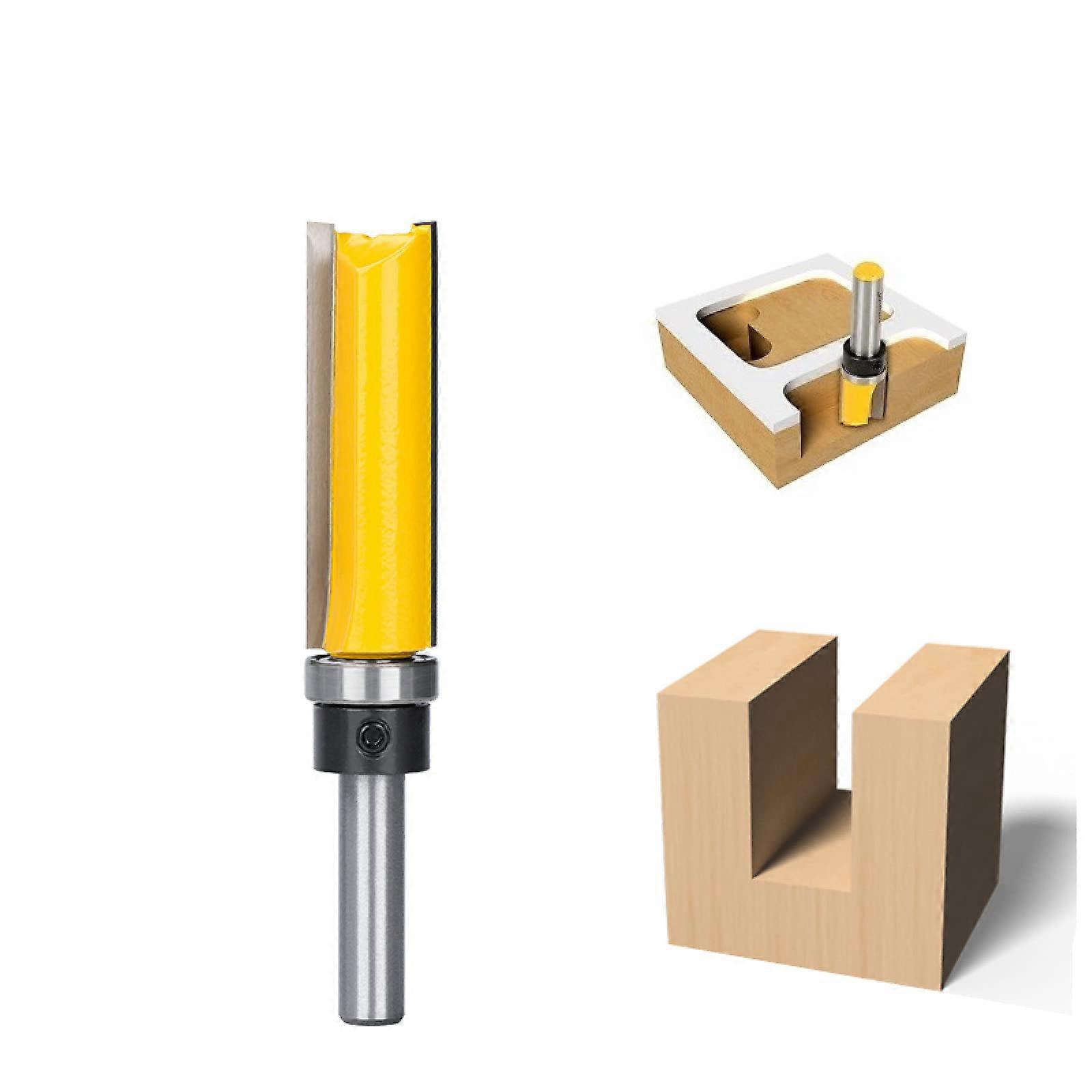 Over Edging Router Cutter Bit, 8 Mm Shank Flush Cutter, 5/8 Inch Blade, Template Router Bit 19xD8x50x94L