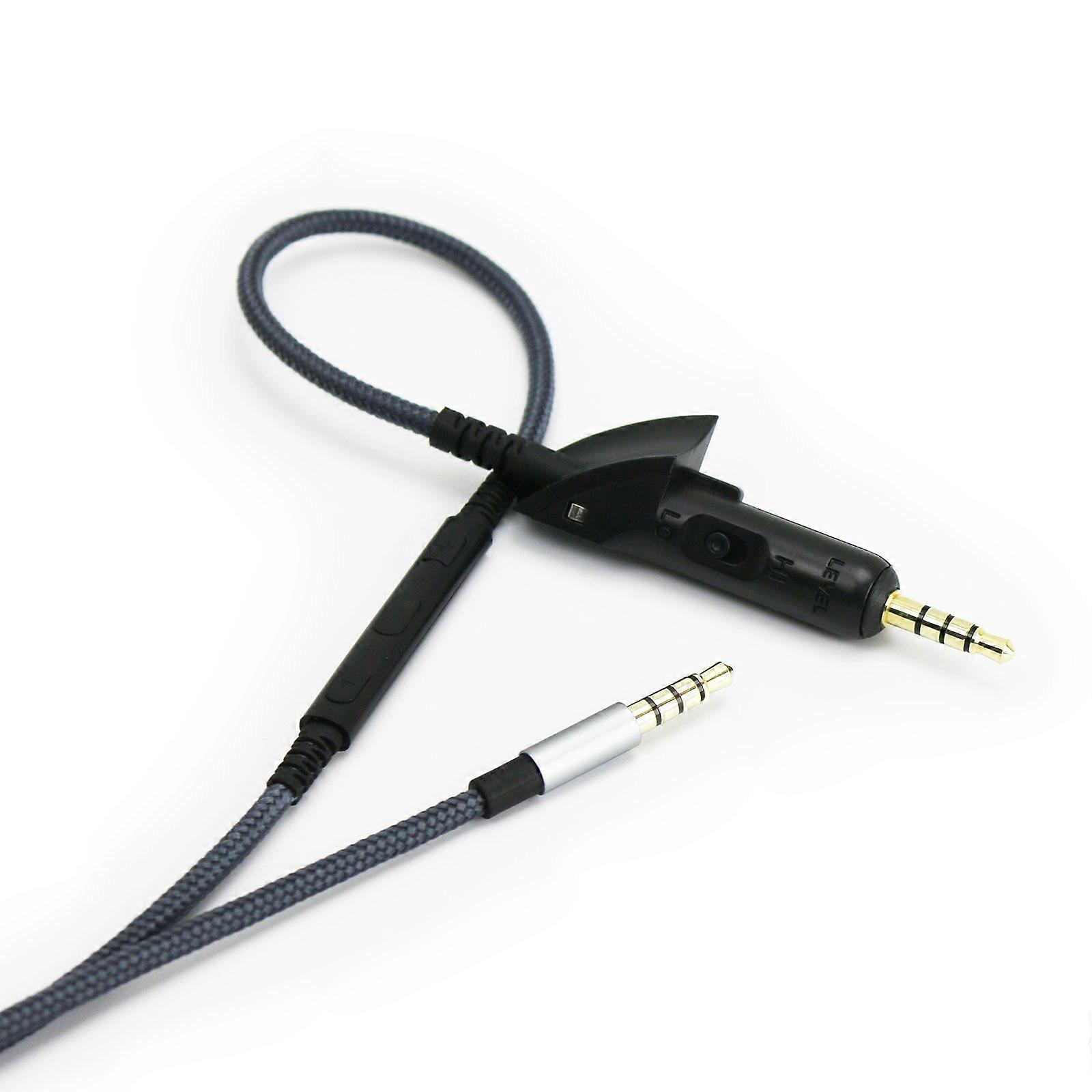 Audio Replacement Cable with Microphone and Volume Control for Bose QC15 Headphones, Compatible with iPhone and iPad