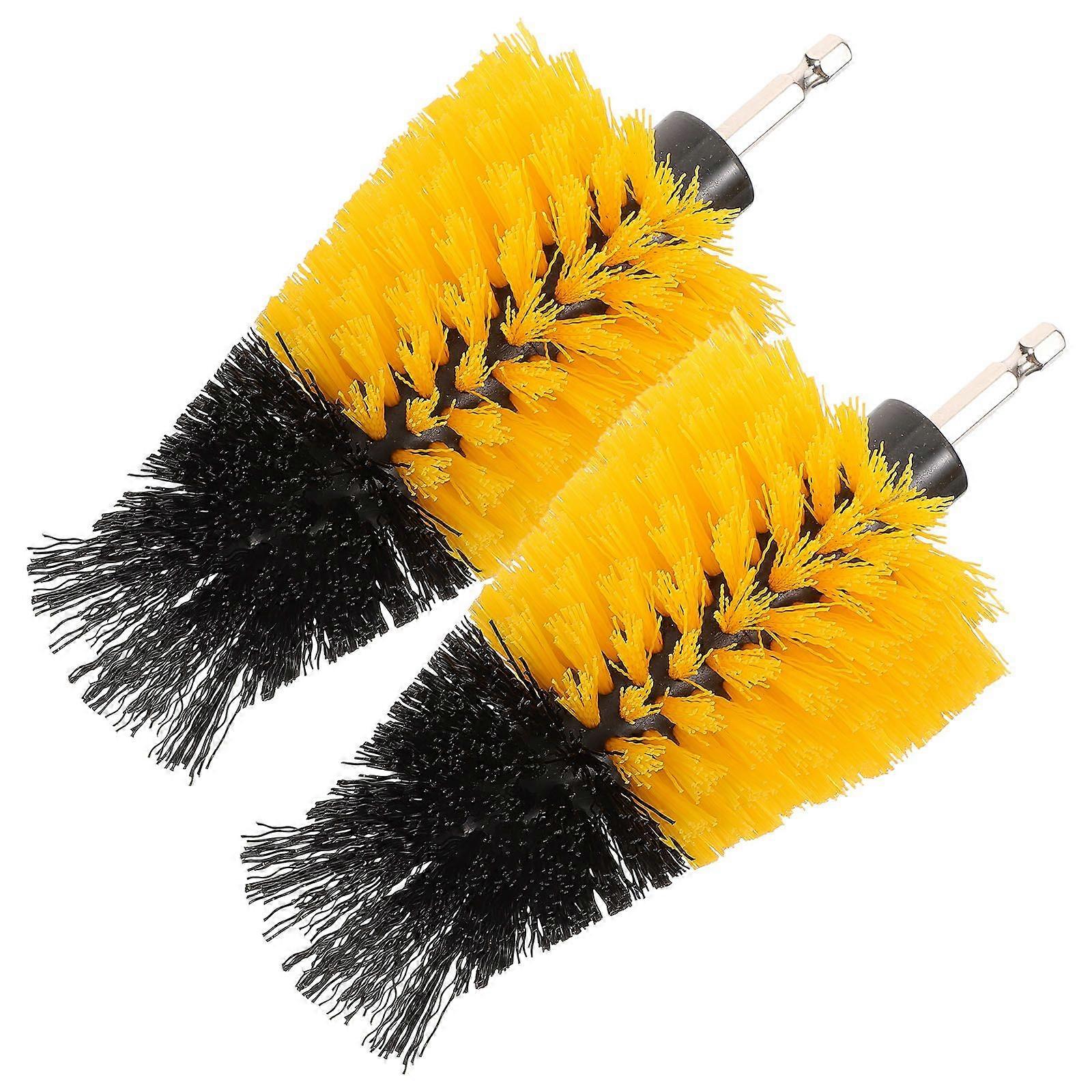 2Pcs Drill Brush Drill Attachment Scrub Brush Drill Scrubber Cleaning Brush Tool