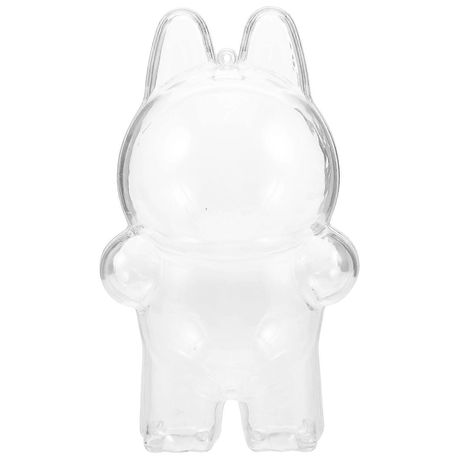 Acrylic Doll Display Case Transparent Protective Cover for Figures Clear Display Box for Collectibles for Home Decor and Storage