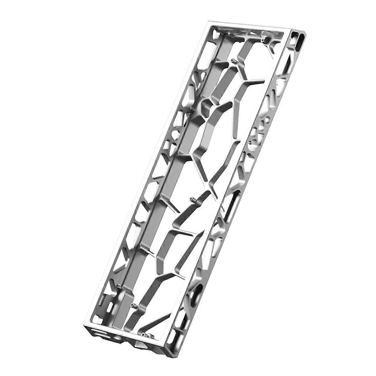 H60 Hollow Aluminum Keyboard Case Protective Shell 60% Keys Layouts for MAD60 WIN60 Keyboards Silver