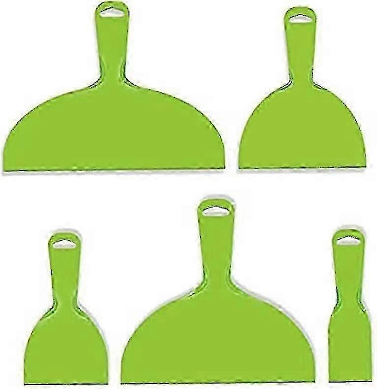 Spatula,5 PCS Plastic Wallpaper Scraper Putty Knives Drywall Blade Scraper Plastering Tools for Walls
