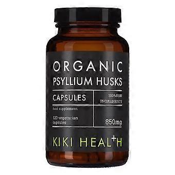KIKI Health Organic Psyllium Husks 120 Vegicaps - 2 Pack