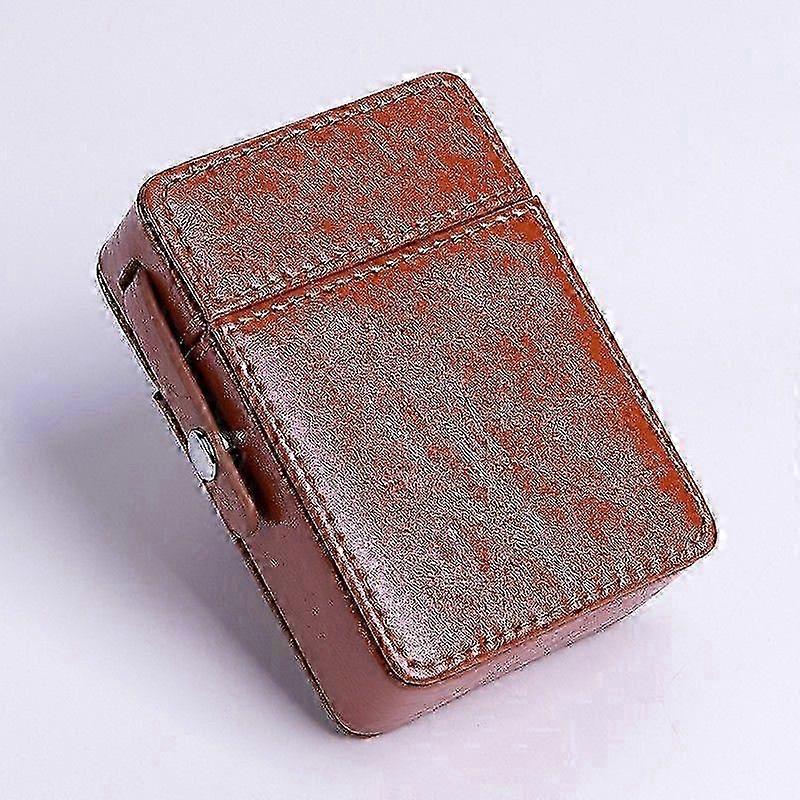 Men's Cigarette Packet 20 Pcs Lighter Cigarette Case Integrated Pac...