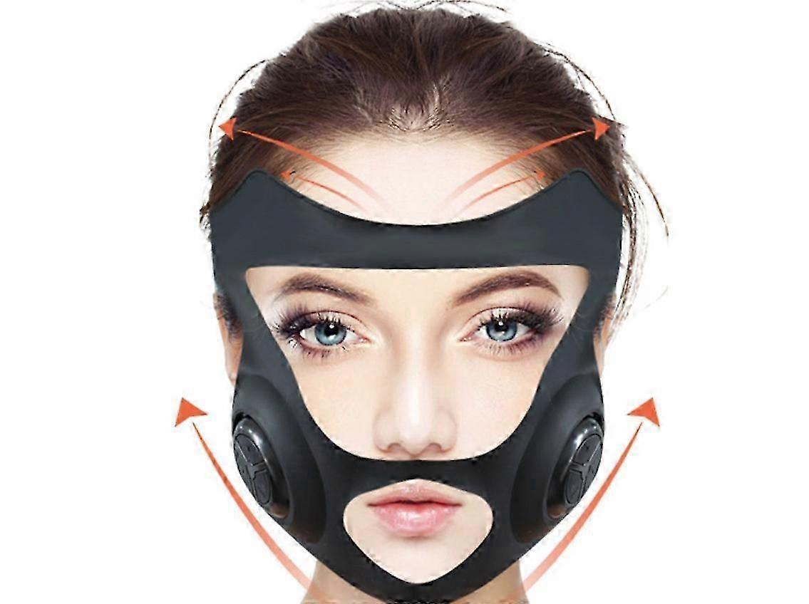 Beakey Electric V Face Lifting Machine Microcurrent Facial Massager Device-Black