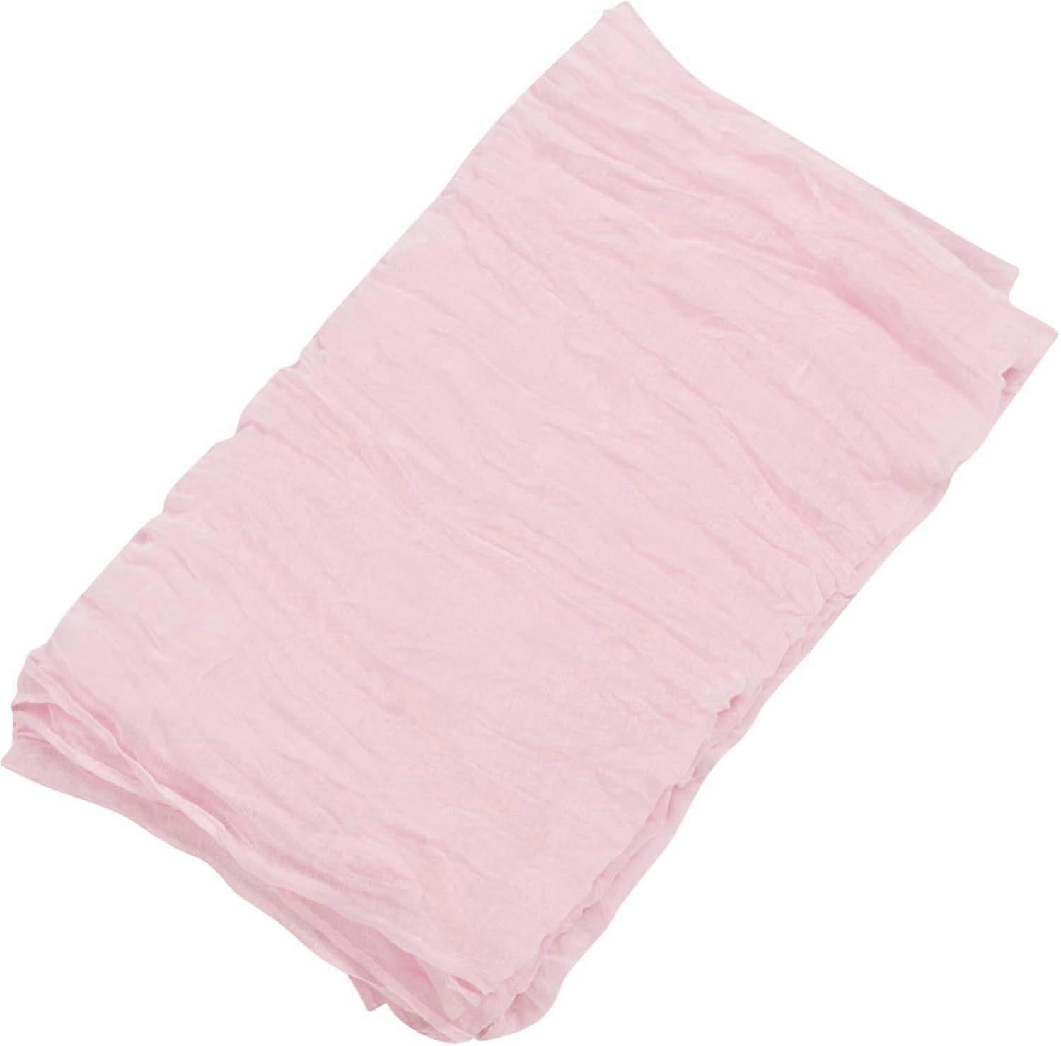 Bohemian Table Runner Wrinkled Transparent Table Cover for Wedding Party Rustic