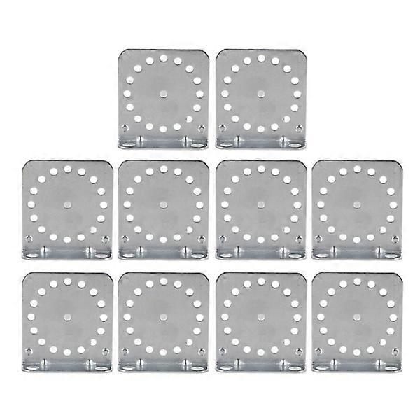 10 pcs Angle Bracket Galvanized Angle Holder Corner Bracket for Electric Fence System Round Rod