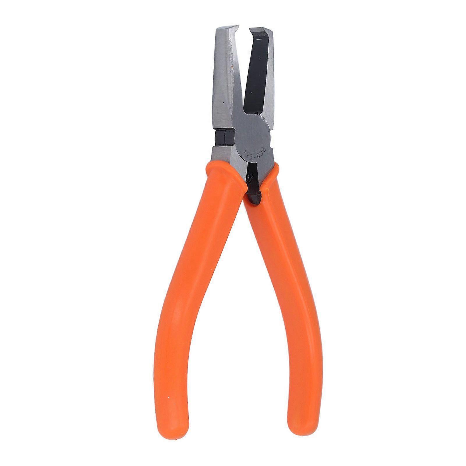 Transverse End Cutter 8mm CRV Long Nose Flush Jaw End Cutting Pliers with Auto Reset Spring for Electronics Repair
