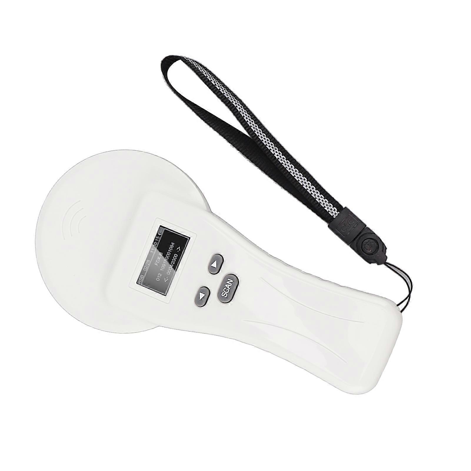 Handheld Pet Microchip Scanner USB Rechargeable 22.5x11x3.2cm OLED Display
