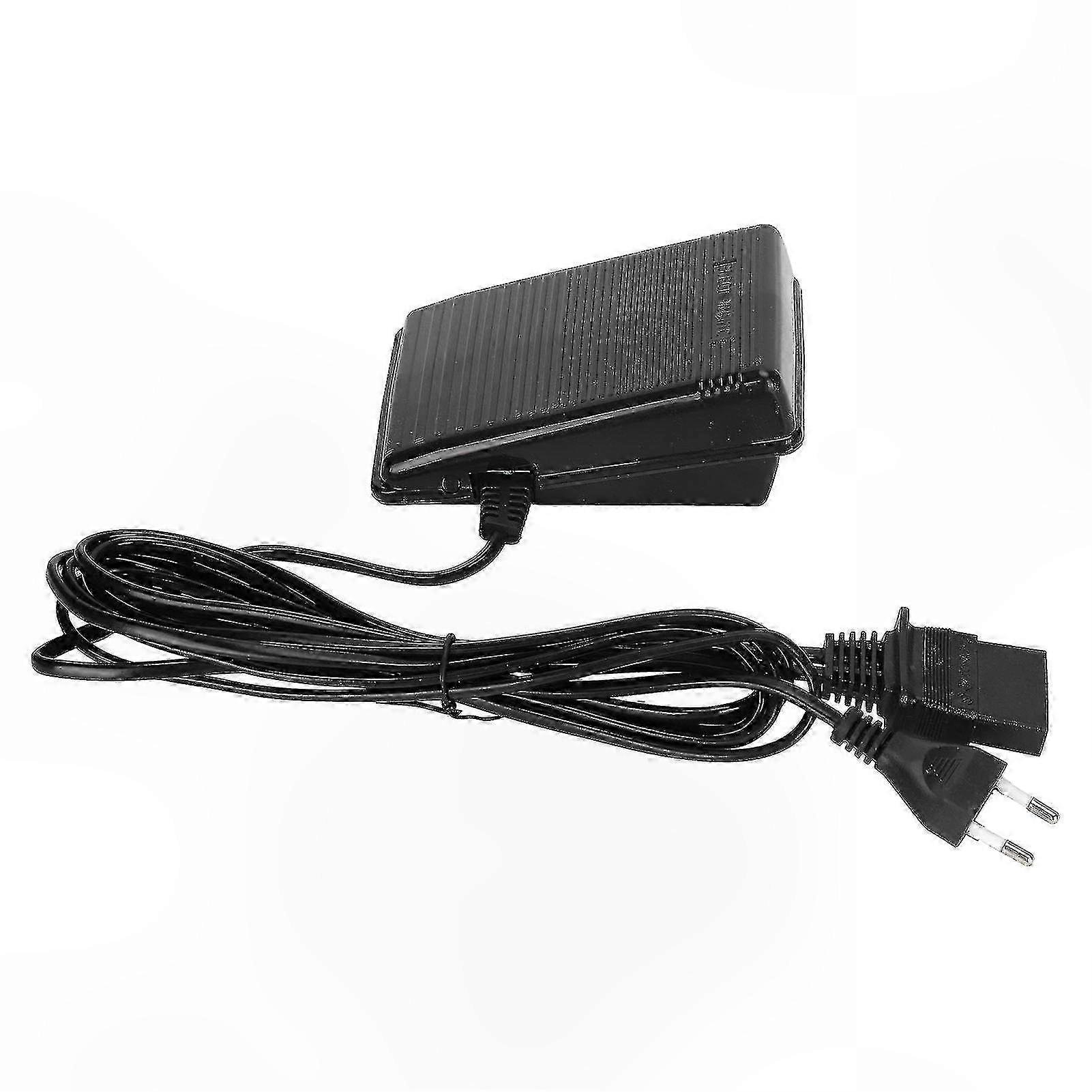 Pédale universelle pour machine à coudre avec cordon d’alimentation à 3 trous, prise UE 220V pour un usage domestique et professionnel