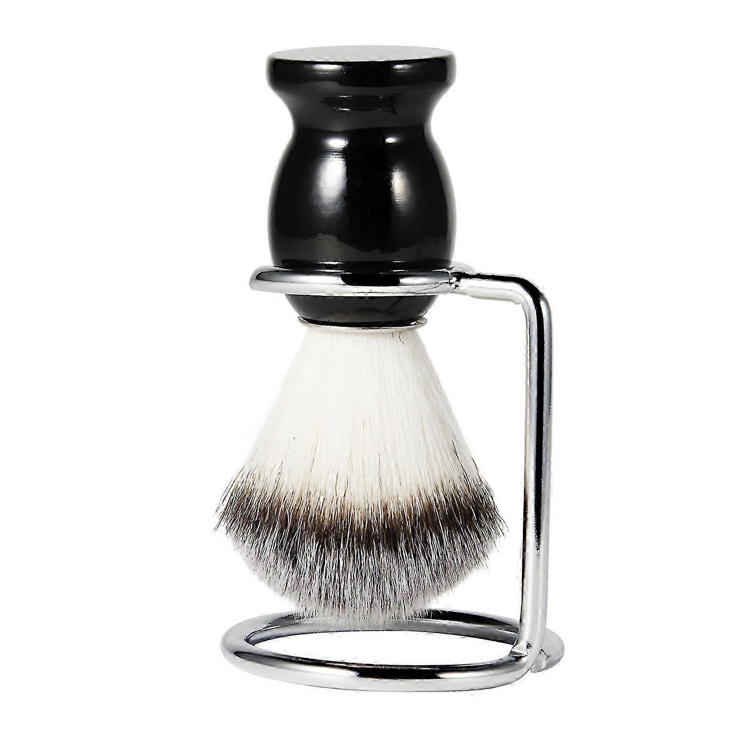 1 Set Beard Shaving Kit Hair Shaving Brush with Storage Rack Men Beard Shaving Brushes with Rack Grooming Accessory