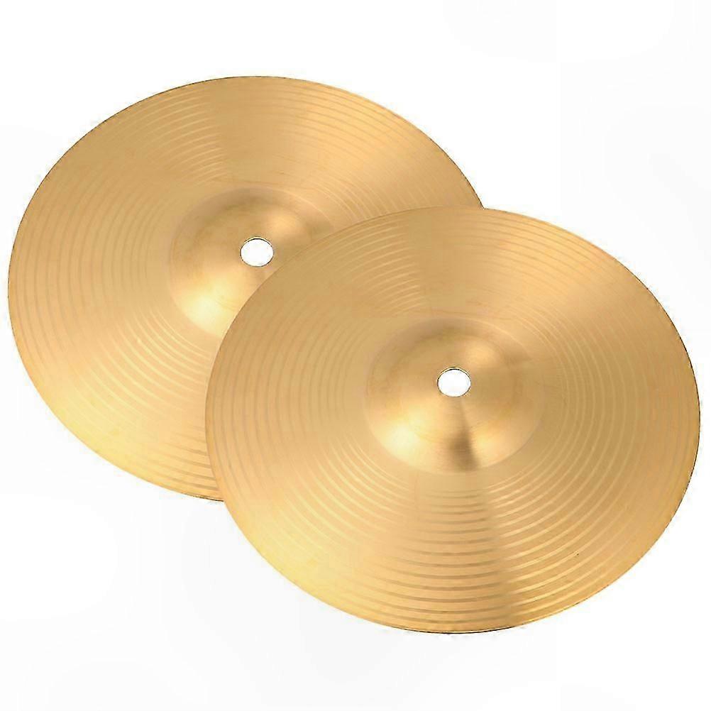 2 Brass Cymbals for Jazz & Drum Kit Replacement