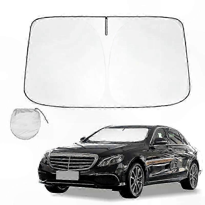 Foldable UV Blocking Sun Shade for E Class W213 W211 W212 W214 (2006-2024) - Windshield Protector Visor