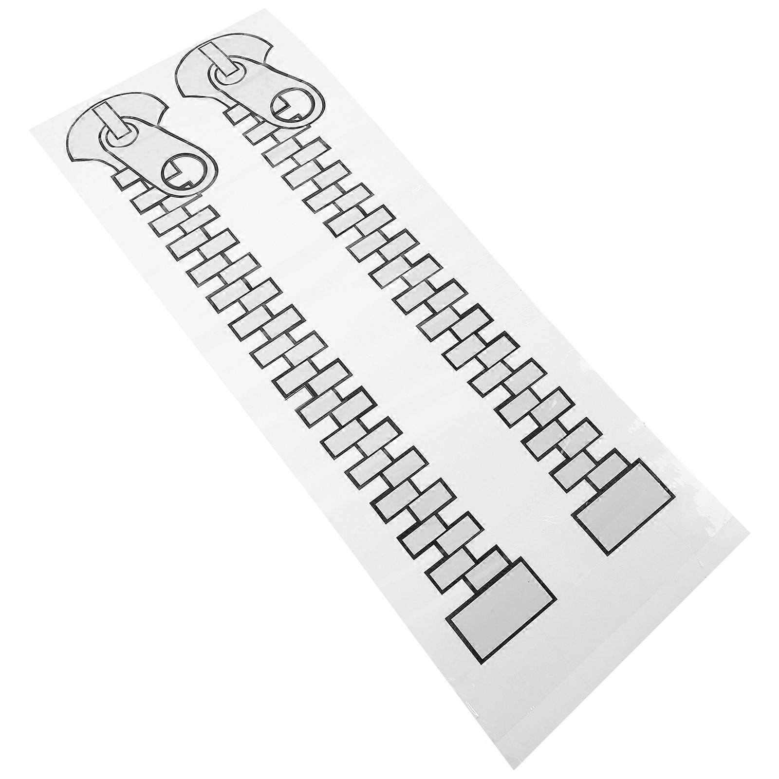 Zipper Car Sticker Creative Automotive Exterior Decoration for Car Use 2Pcs