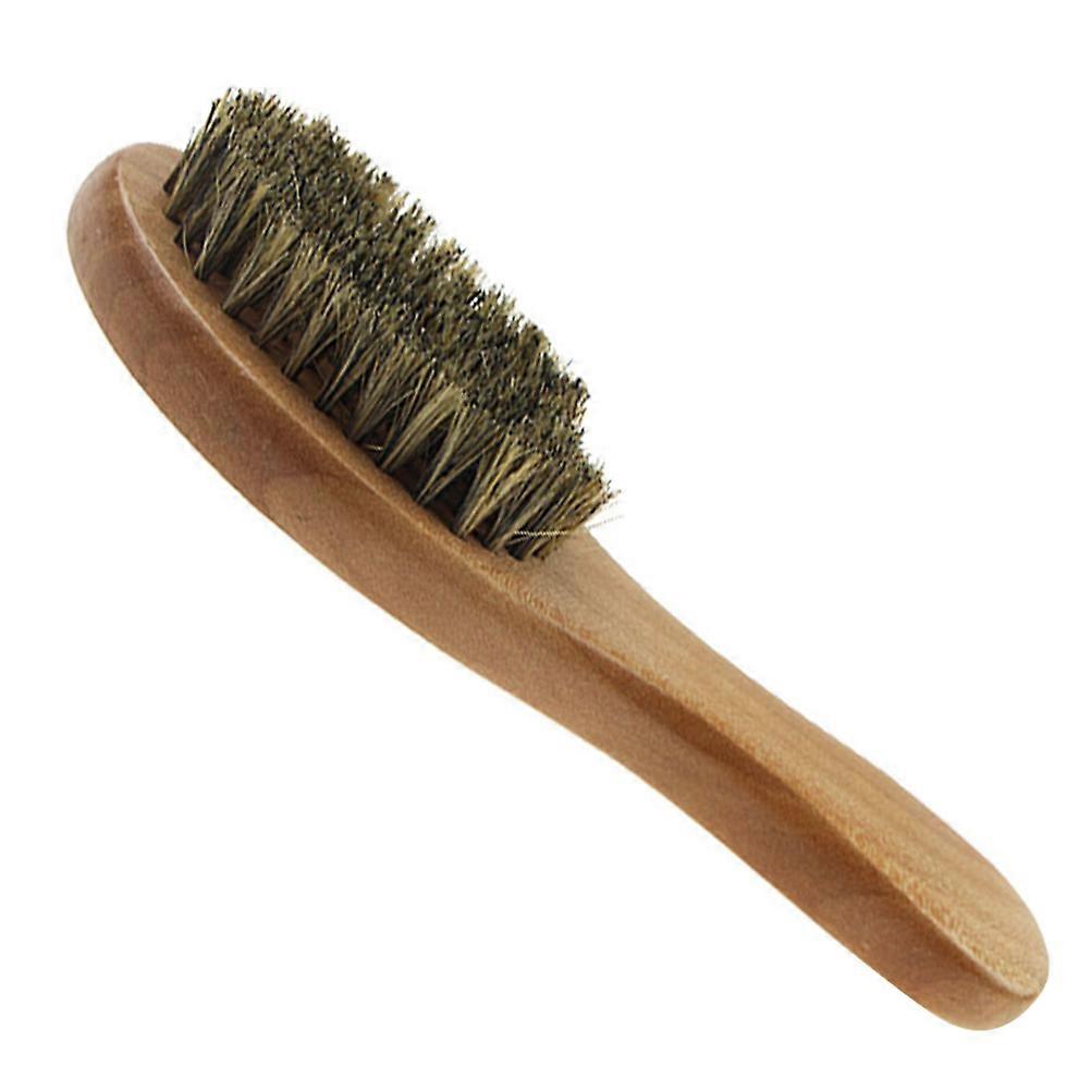 Practical Beard Comb for Men with Synthetic Bristles and Wooden Handle Perfect for Styling and Traveling Small Size