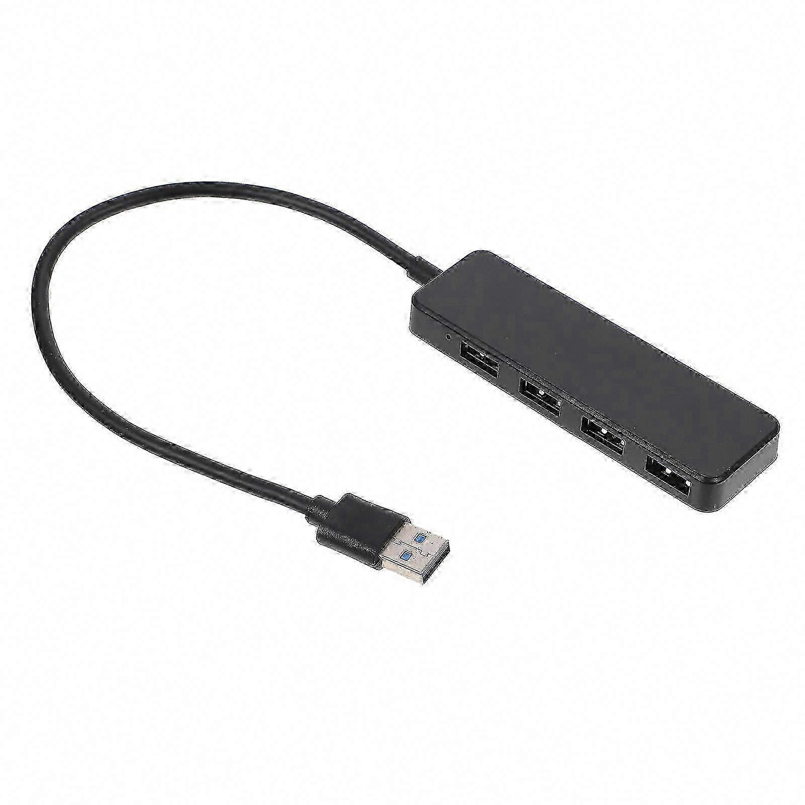 Concentrador USB de 4 puertos, concentrador divisor USB, concentrador de datos USB portátil, base de concentrador USB A multifunción