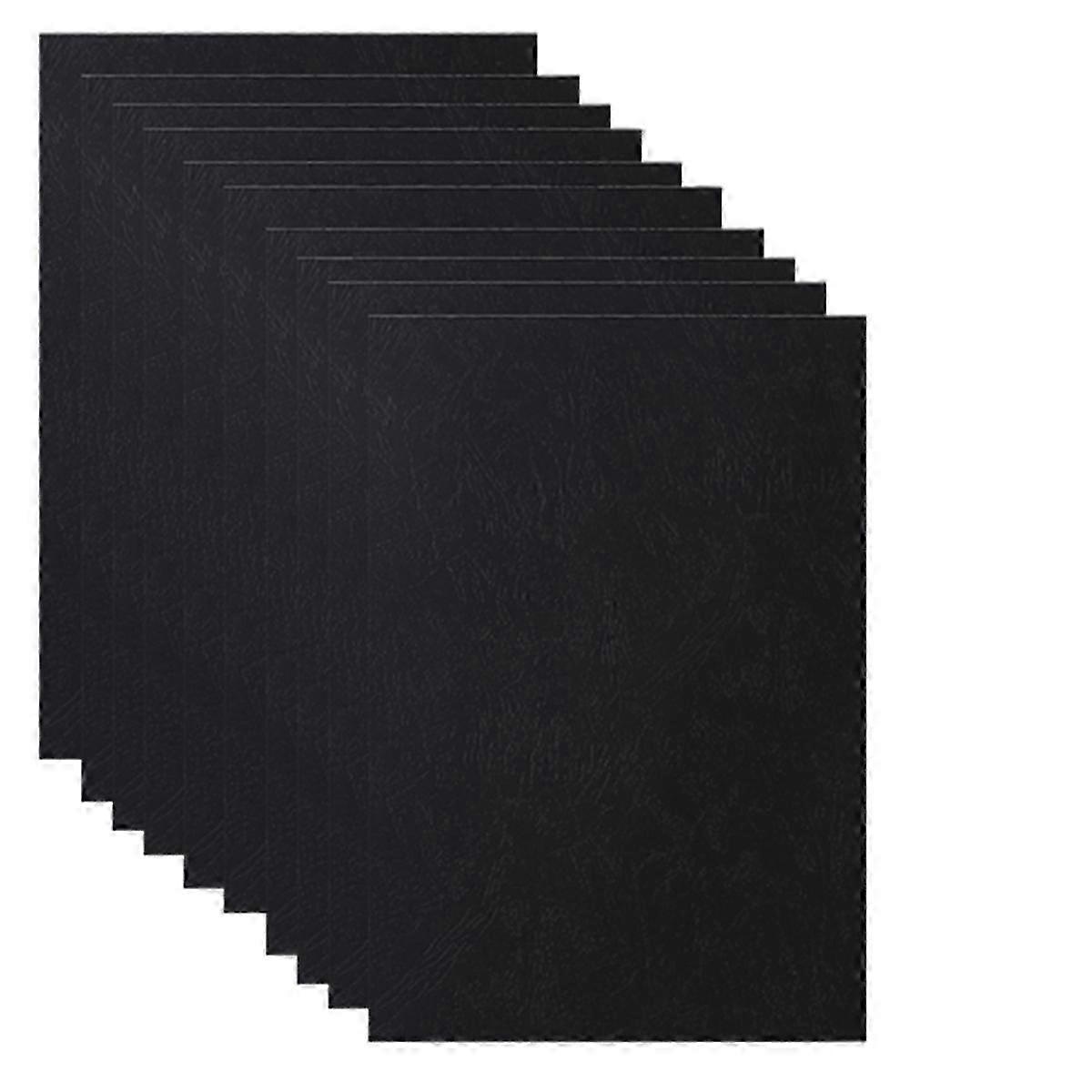 Paper Binding Cover, A4 Leather Texture Binding Cover, Black