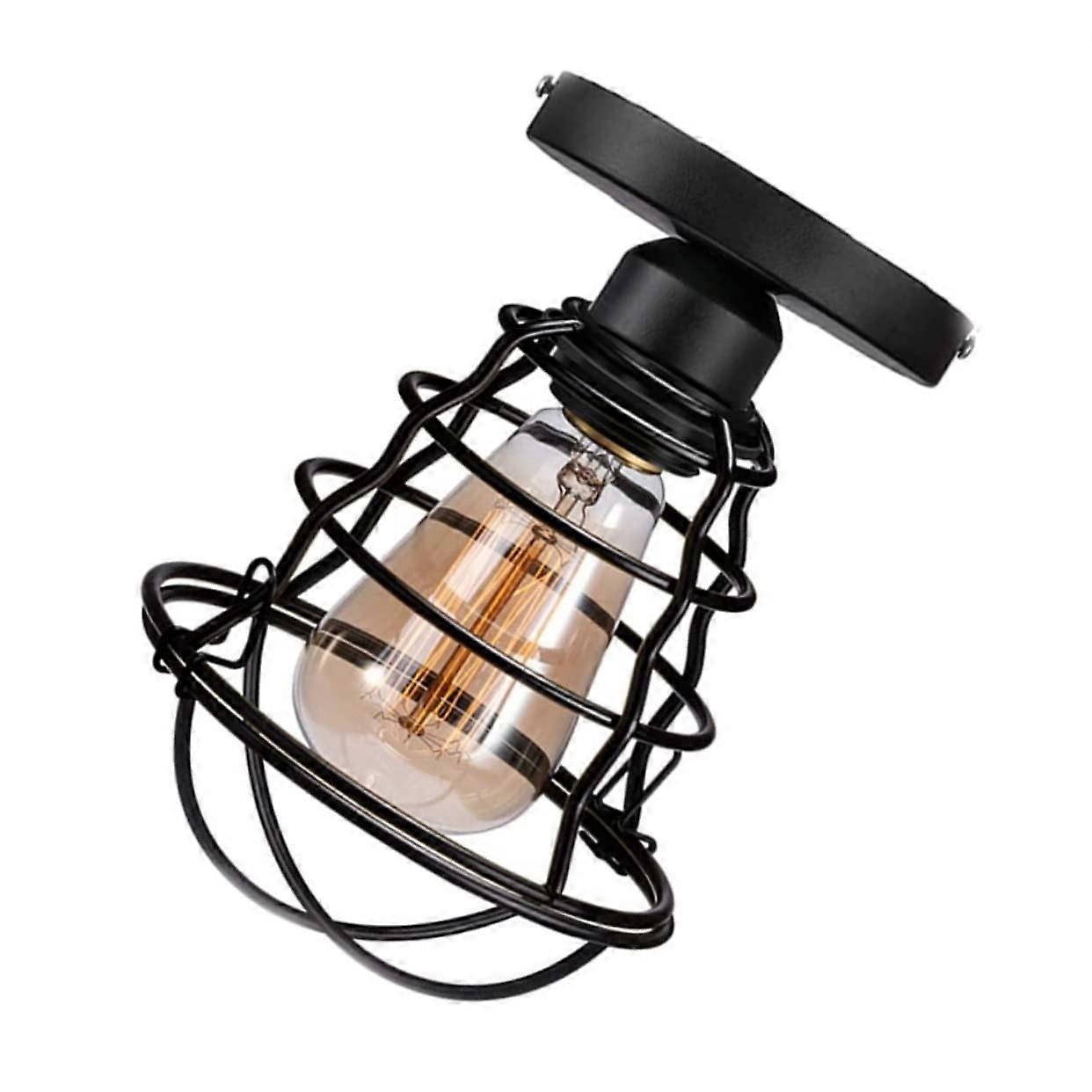 Chic Iron Ceiling Lamp Indoor Lighting For Hallway Aisle Bedroom Decor Easy To Install Bulb Not Included