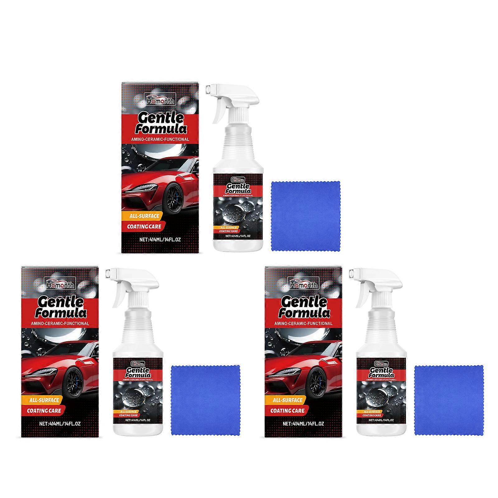 1-3pcs Car Ceramic Coating Kit Long-Lasting Paint Protection, Hydrophobic Shine & Easy DIY Application for All-Weather Car Care