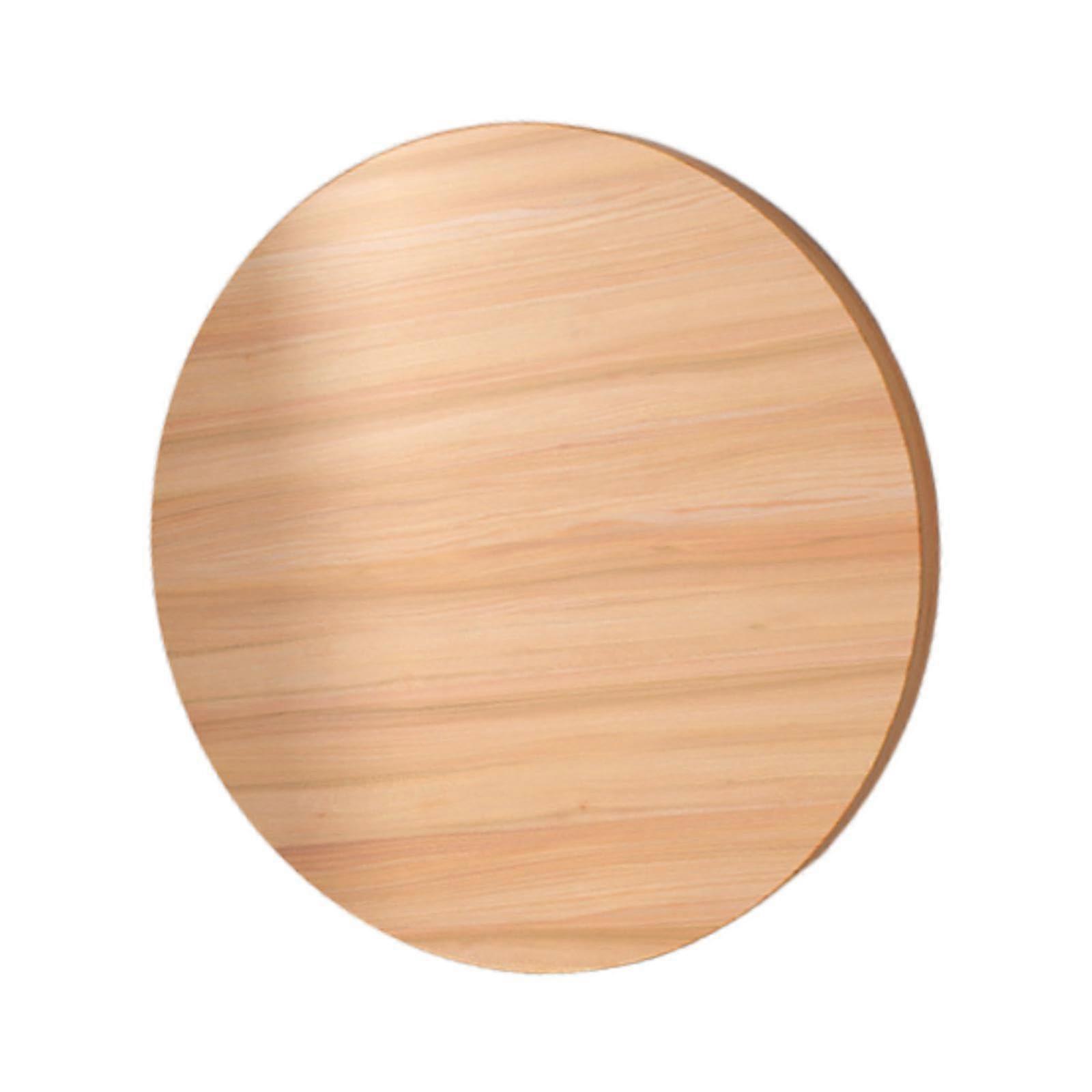 Wooden Countertop Platform Round Tabletop 40cm Smooth Surface Multipurpose Universal Tabletop For Office Reception Desk